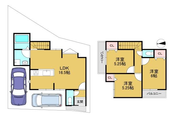 京都市西京区川島玉頭町の土地