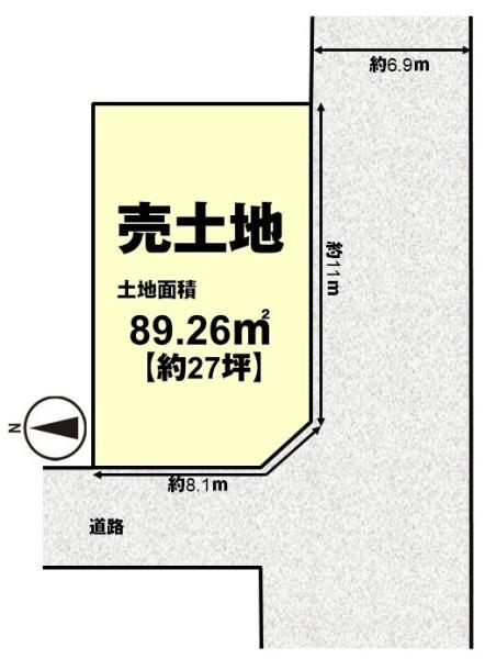 長岡京市開田2丁目の売土地