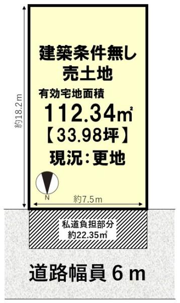 京都市西京区川島尻堀町の売土地