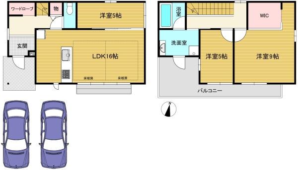 京都市西京区大原野上里勝山町の中古一戸建