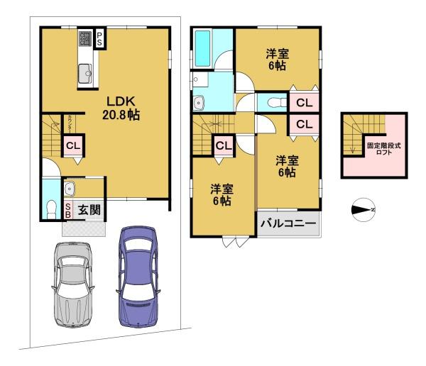 京都市南区久世殿城町の新築一戸建