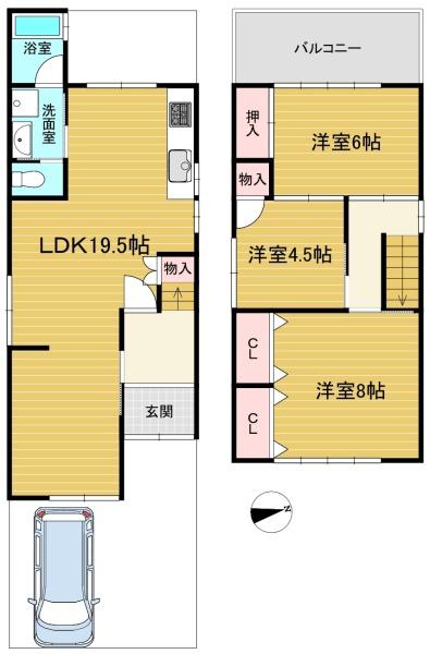 京都市南区久世上久世町の中古一戸建