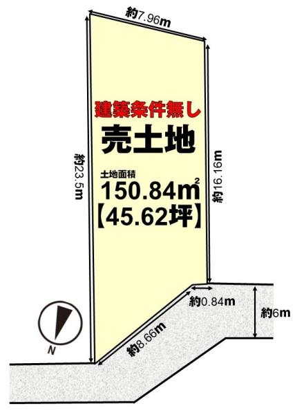 長岡京市金ケ原芝の売土地