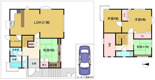 京都市西京区大枝北沓掛町３丁目の中古一戸建