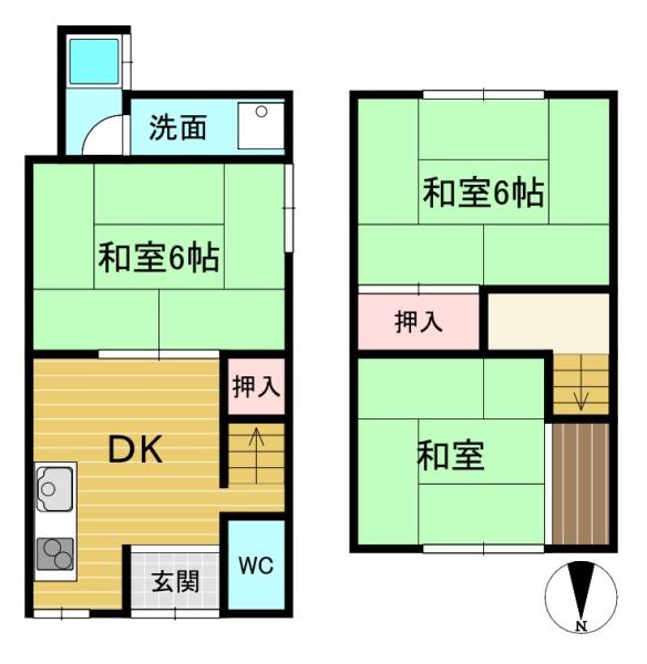 京都市西京区牛ケ瀬堂田町の中古テラスハウス