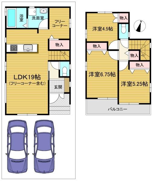 京都市西京区大原野上里鳥見町の新築一戸建