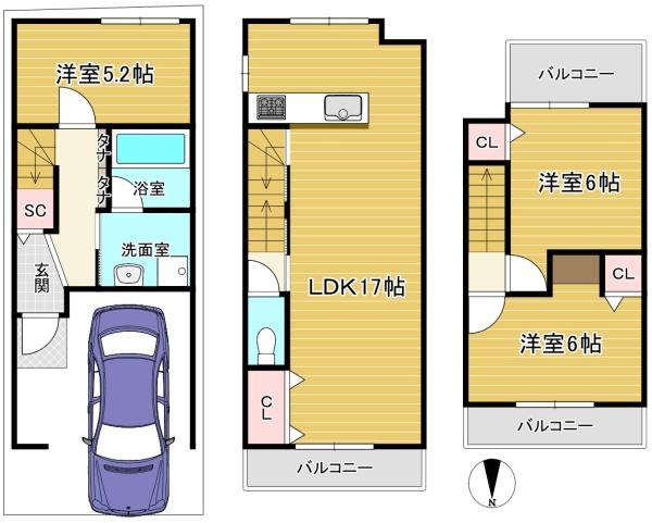 長岡京市神足１丁目の土地