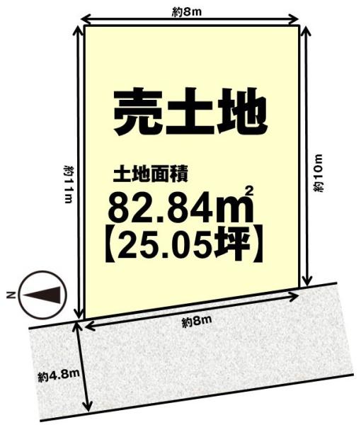 長岡京市奥海印寺森ノ下の売土地