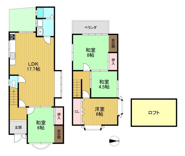 京都市西京区樫原下ノ町の中古一戸建