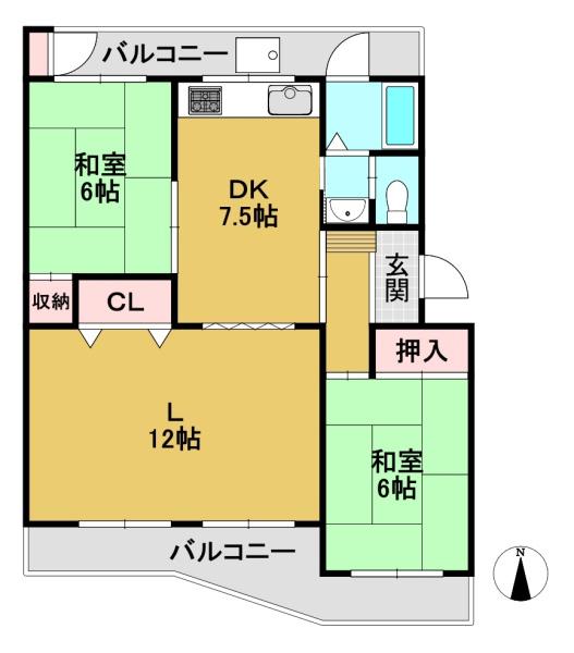 南円明寺ヶ丘団地17棟