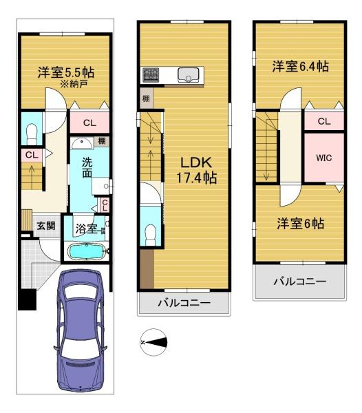 京都市南区久世中久世町３丁目の新築一戸建