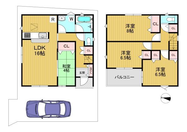 亀岡市篠町野条イカノ辻南の新築一戸建