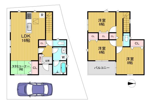 亀岡市篠町野条イカノ辻南の新築一戸建