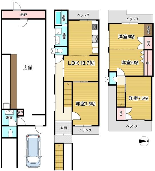 京都市西京区牛ケ瀬山柿町の中古一戸建