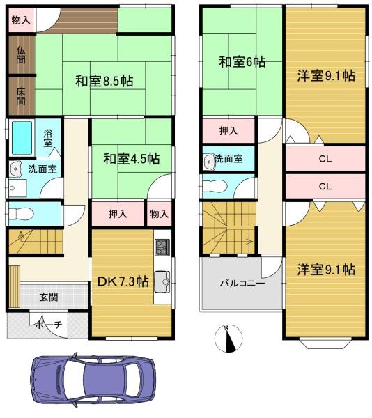 京都市南区吉祥院這登東町の中古一戸建
