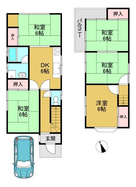 京都市西京区桂巽町の中古一戸建