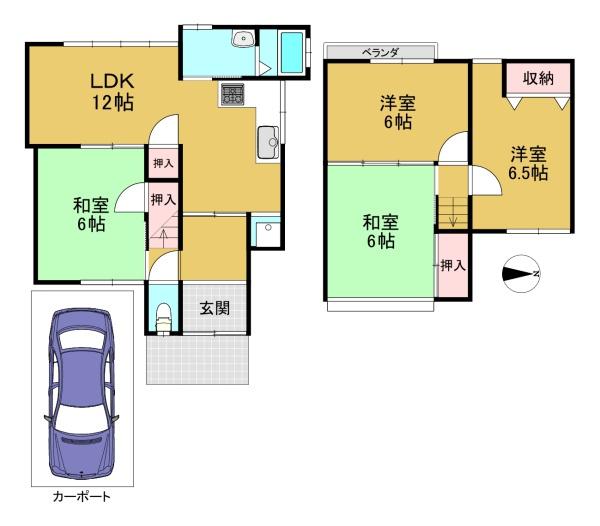 京都市西京区樫原上池田町の中古一戸建