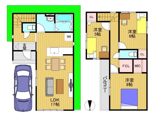 京都市西京区上桂御正町の新築一戸建