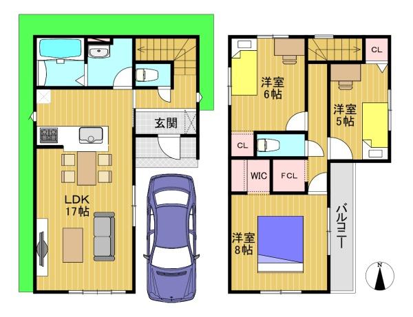 京都市西京区上桂御正町の新築一戸建
