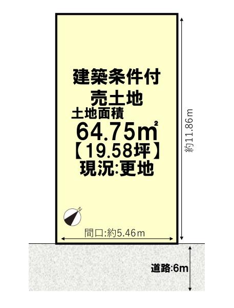 京都市西京区下津林中島町の売土地