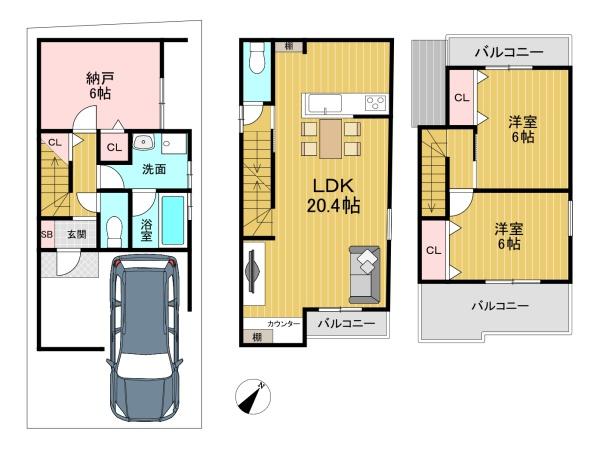 京都市西京区下津林中島町の売土地
