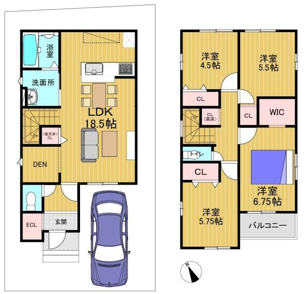 向日市鶏冠井町沢ノ西の新築一戸建