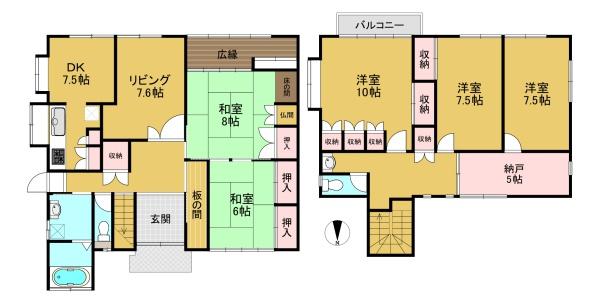 京都市西京区大枝北沓掛町４丁目の中古一戸建