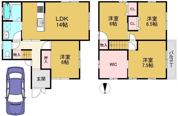 長岡京市金ケ原平井の中古一戸建