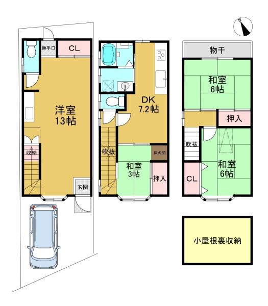 京都市西京区樫原中垣外の中古一戸建