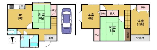 向日市鶏冠井町番田の中古一戸建