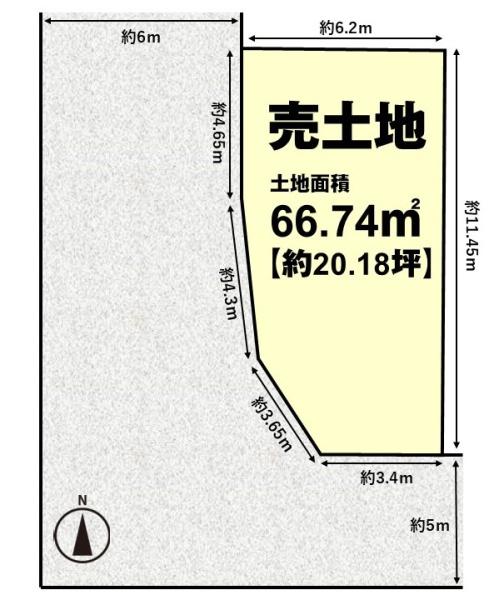 長岡京市馬場見場走りの売土地