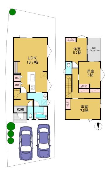 向日市上植野町南小路の新築一戸建