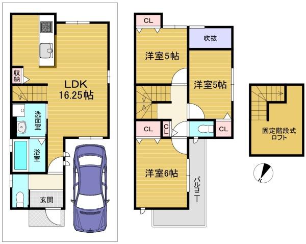 京都市西京区下津林中島町の土地
