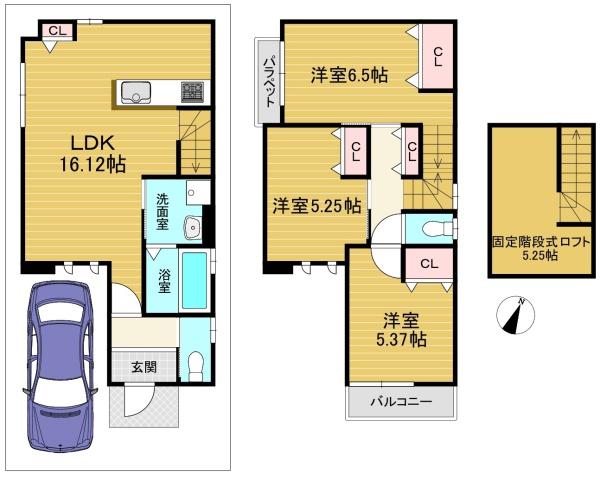 京都市西京区下津林中島町の土地