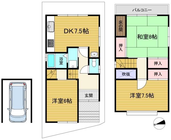 京都市西京区大枝中山町の中古一戸建