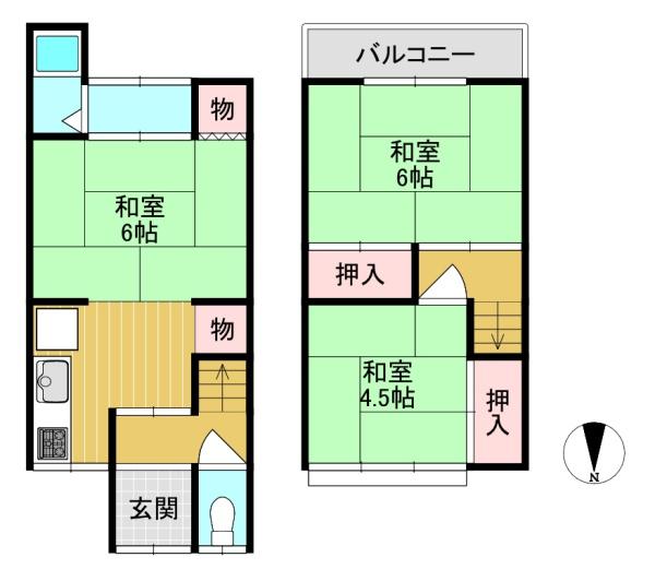 京都市伏見区納所町の中古一戸建