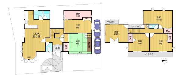京都市西京区御陵大枝山町６丁目の中古一戸建