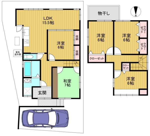 京都市西京区大原野上里北ノ町の中古一戸建