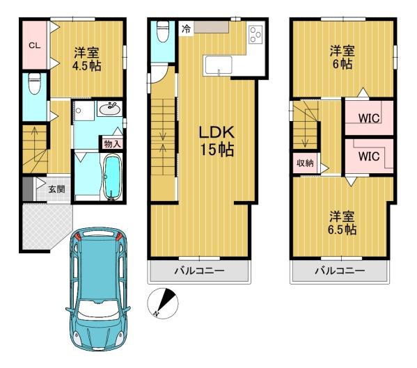 向日市物集女町燈篭前の新築一戸建