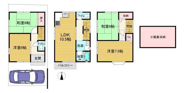 京都市西京区川島東代町の中古一戸建
