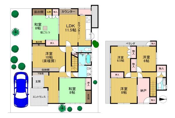京都市西京区大原野西境谷町１丁目の中古一戸建