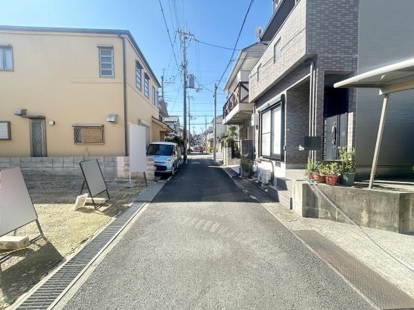 向日市寺戸町大牧の土地(前面道路含む現地写真)