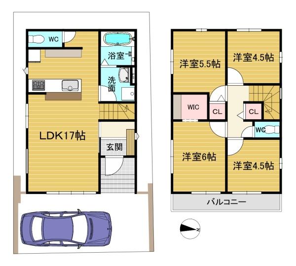 京都市南区久世上久世町の新築一戸建