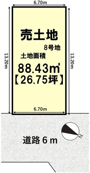 京都市山科区西野山射庭ノ上町の土地