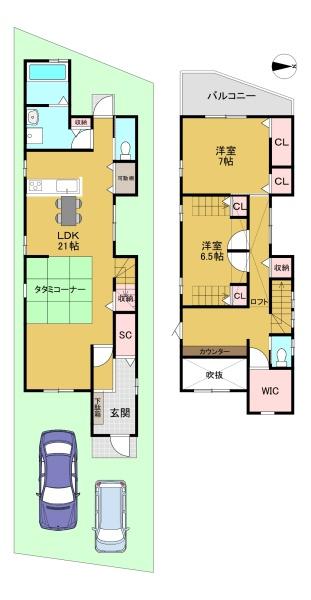 長岡京市開田１丁目の中古一戸建て