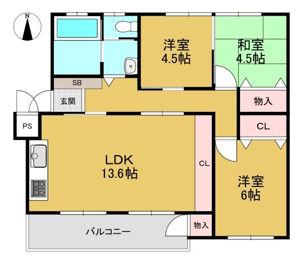 長岡天神ハイツ８棟