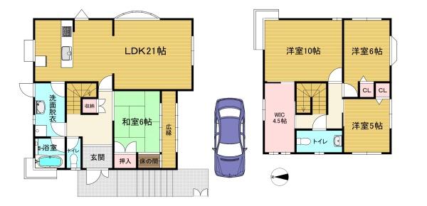 京都市西京区大枝北沓掛町３丁目の中古一戸建