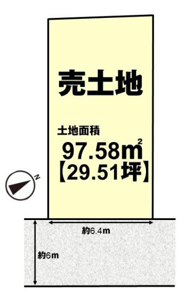 城陽市枇杷庄鹿背田の売土地