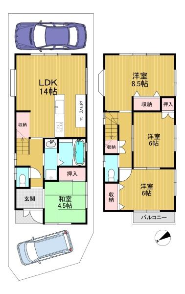 向日市上植野町堂ノ前の中古一戸建