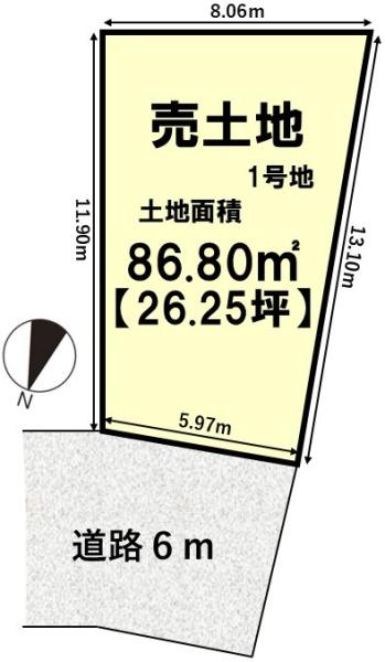 京都市山科区西野山射庭ノ上町の土地